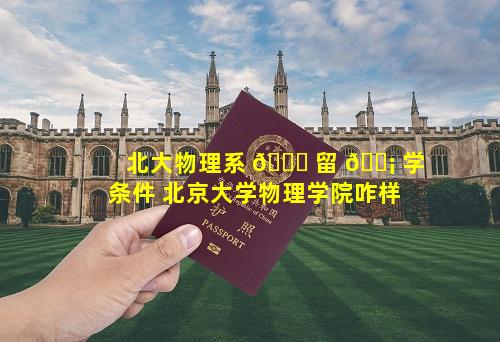 北大物理系 🐘 留 🐡 学条件 北京大学物理学院咋样